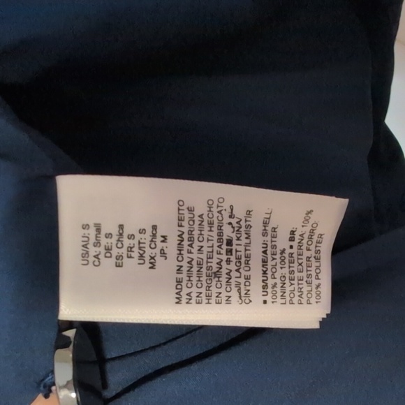 Sapphire Blue Brushed Long Velvet Blazer by The Drop NWT Womens Size S - Picture 9 of 10